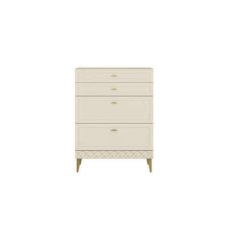 Комод Марион 16.249 слоновая кость С341 PE, слоновая кость 6898 ПВХ, белый PE шагрень