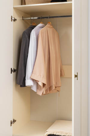 Шкаф двустворчатый Марион 16.340.02 слоновая кость С341 PE, слоновая кость 6898 ПВХ