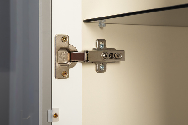 Шкаф-витрина Марион 16.397.01 слоновая кость С341 PE, слоновая кость 6898 ПВХ (собирается на любую сторону)