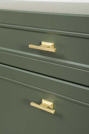 Гостиная Марион композиция 1 дымчатый зеленый K521, олива шагрень AG 1050 ПВХ, белый PE шагрень (собирается на любую сторону)